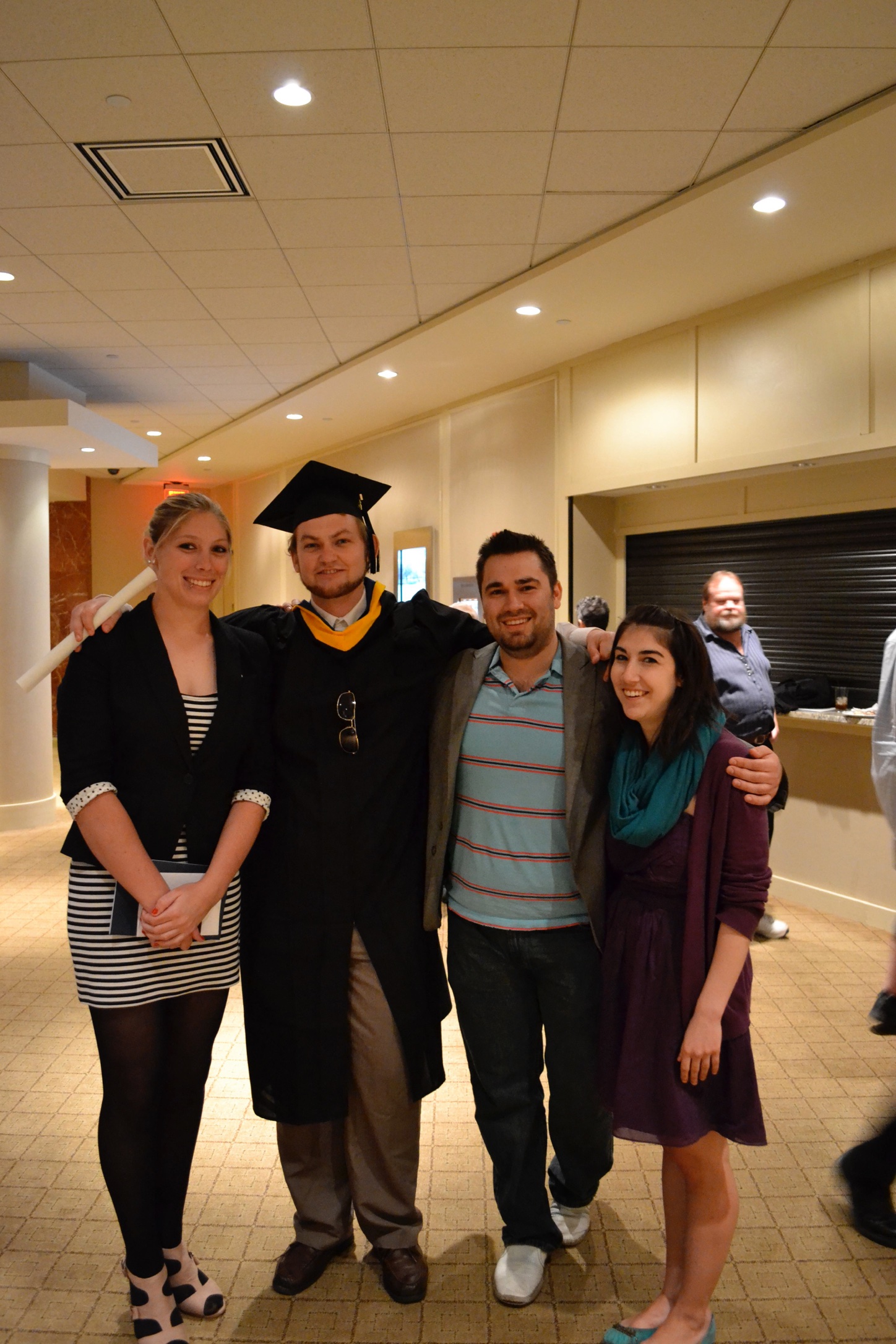 Celebrating graduation with friends